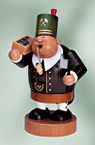 Miner Smoker In Traditional Dress - 7.1"
