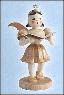 Pleated Skirt Angel-Singer With Music - 3"