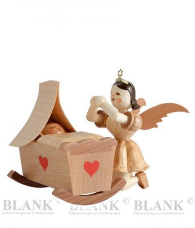 Pleated Skirt Angel With Crib - 3  2 Piece"