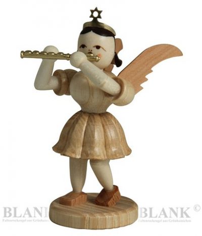 Pleated Skirt Angel With Piccolo - 3"