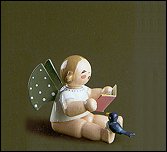 Angel With Songbook And Bird - 1.5"