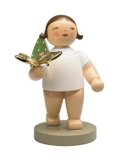 Dreamer Angel with Gold-Plated Butterfly - 2.25"