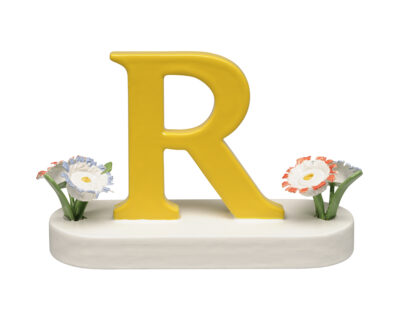 Letter R, with Flowers - 1.25"