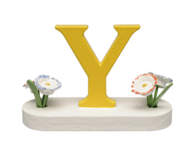 Letter Y, with Flowers - 1.25"