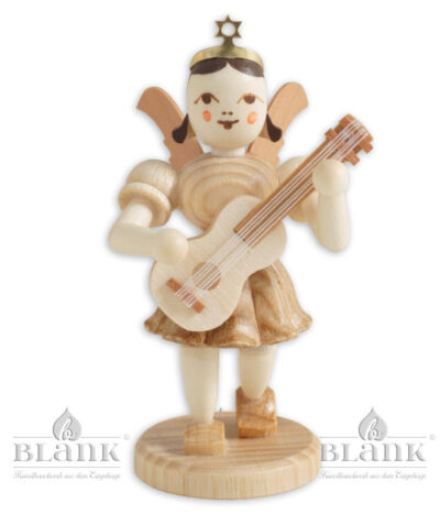 Pleated Skirt Angel with Guitar - 3"