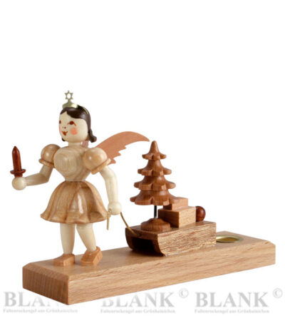 Pleated Skirt Angel with Sled