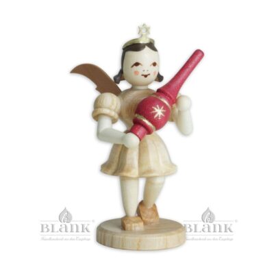 Pleated Skirt Angel with Tree Topper