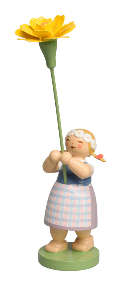 Girl with Marigold-4.75" Total Height
