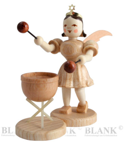 Pleated Skirt Angel with Base Drum